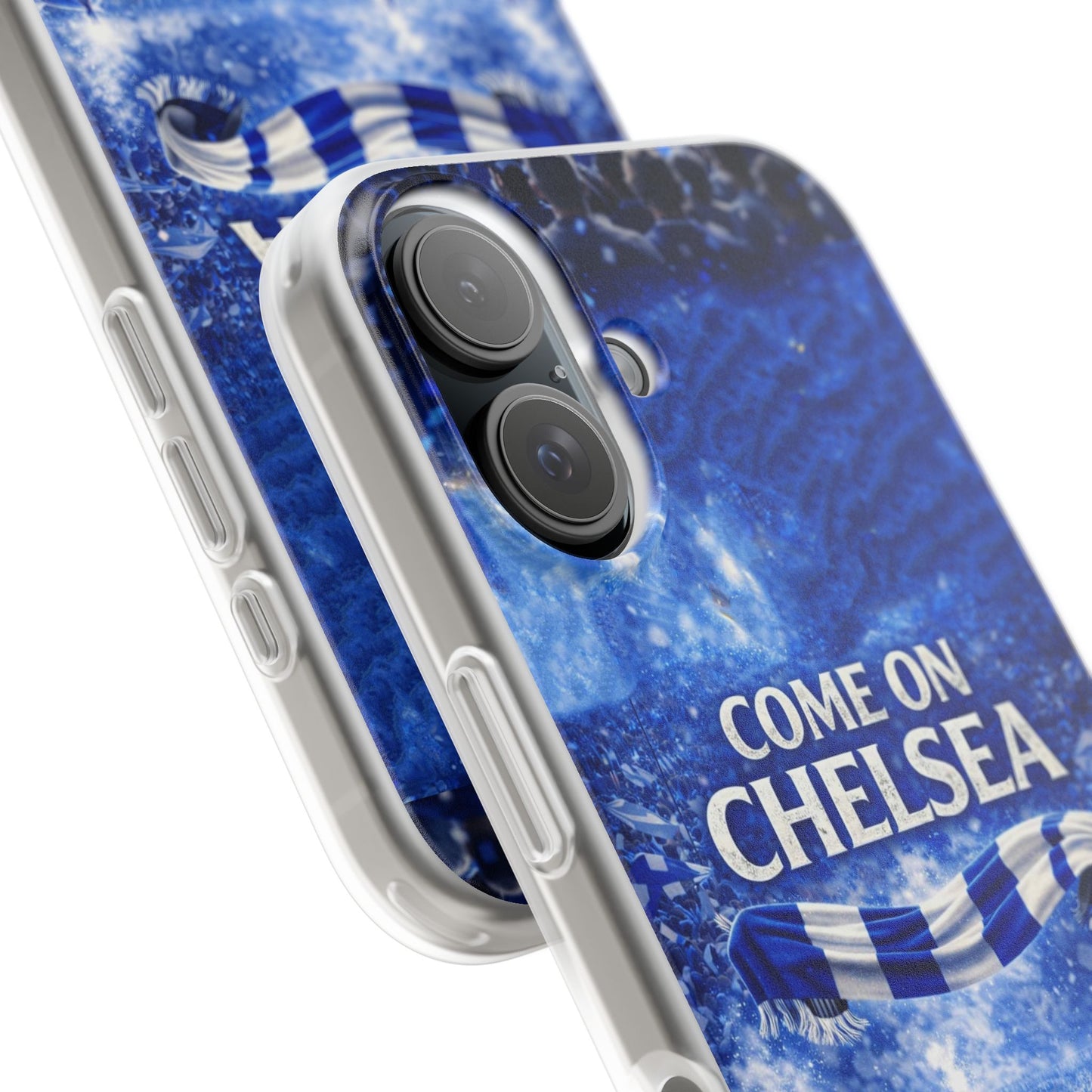 Chelsea Football Phone Case — “Come On Chelsea” Blue Fan Flexi Case