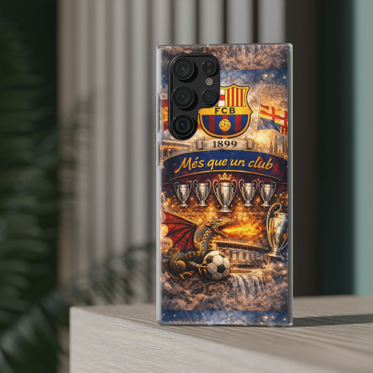 FC Barcelona ‘Més Que Un Club’ Phone Case — Soccer Fan iPhone Cover