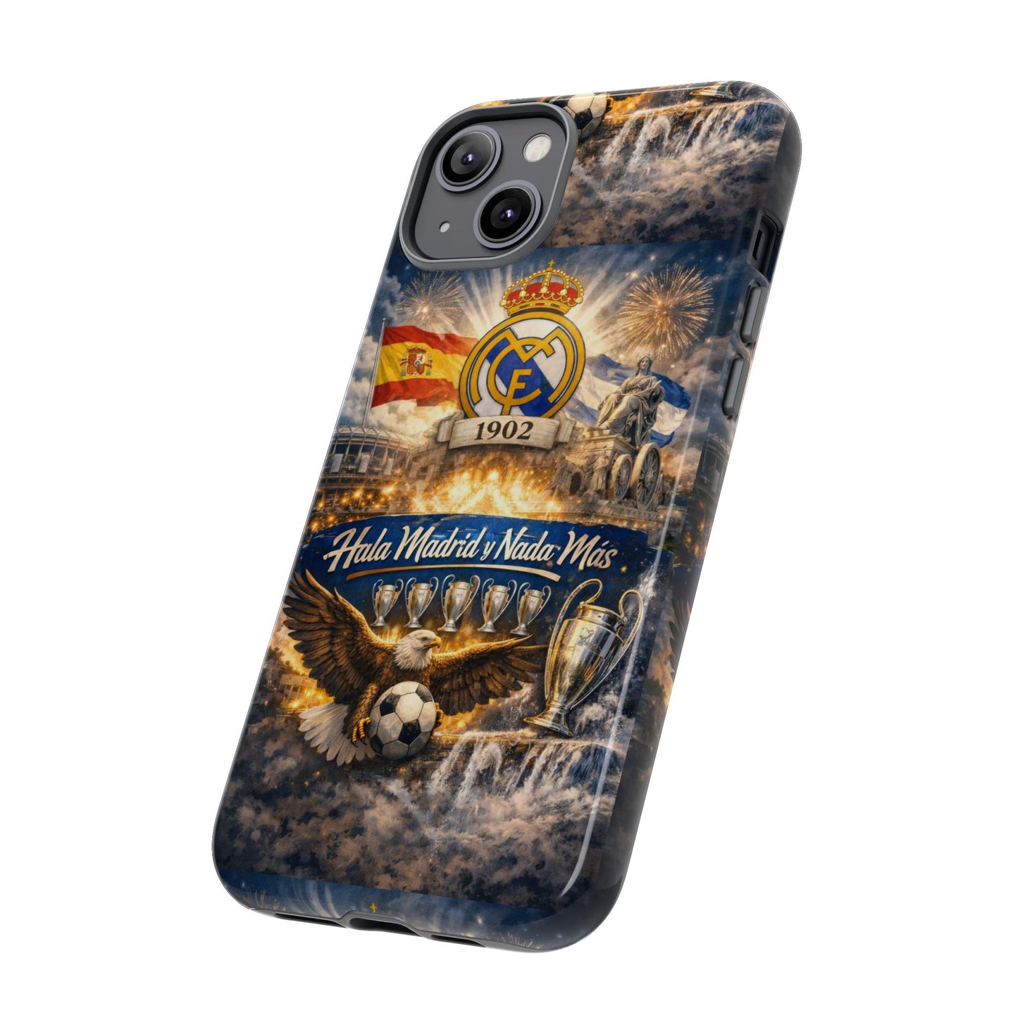 Funda para teléfono Real Madrid – Funda protectora de fútbol "Hala Madrid y Nada Más"