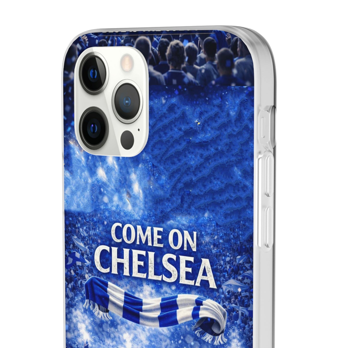 Chelsea Football Phone Case — “Come On Chelsea” Blue Fan Flexi Case