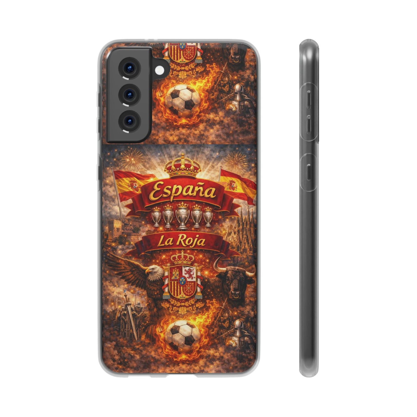 Spain La Roja Soccer Phone Case — España Football Flexi Case