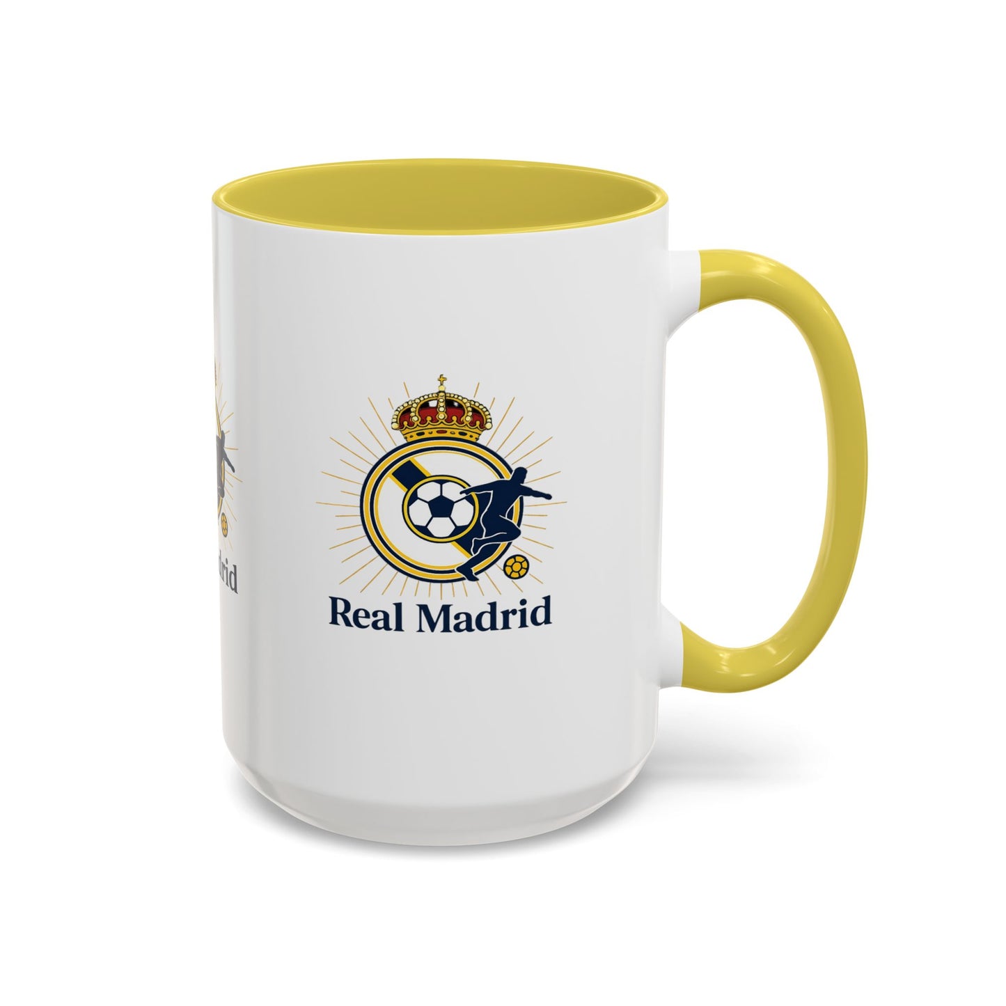 Real Madrid Coffee Mug – Soccer Crest 11oz/15oz Color Accent