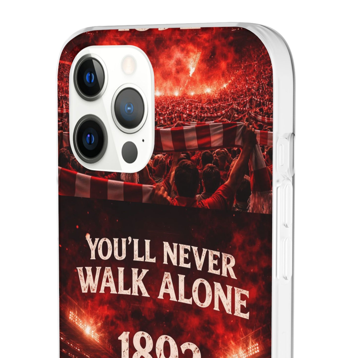 Funda flexible para teléfono «You'll Never Walk Alone 1892» para aficionados al fútbol