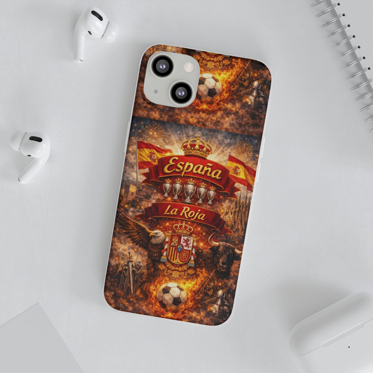 Spain La Roja Soccer Phone Case — España Football Flexi Case