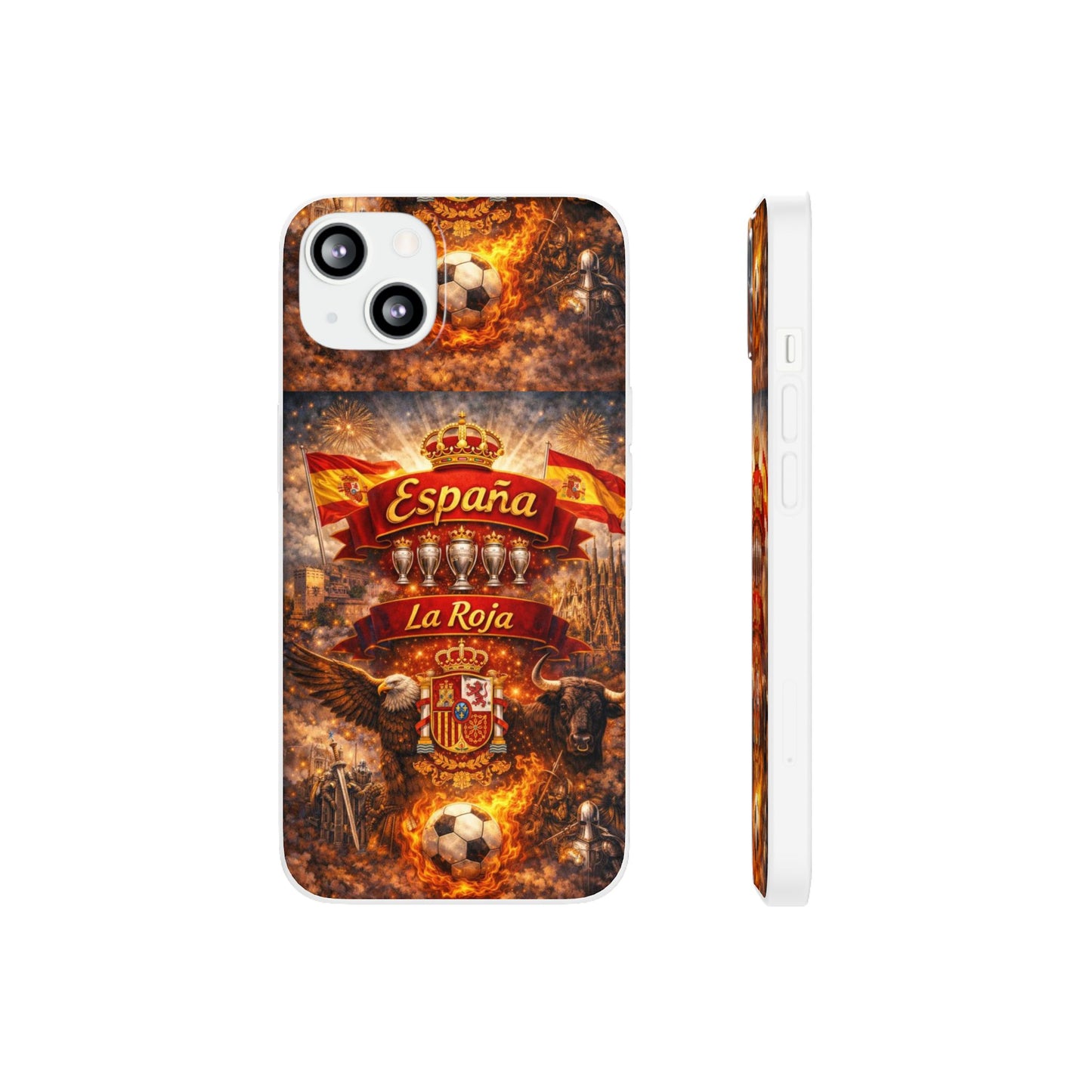 Spain La Roja Soccer Phone Case — España Football Flexi Case